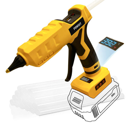 Cordless Glue Gun for Dewalt 20V Battery - Powset