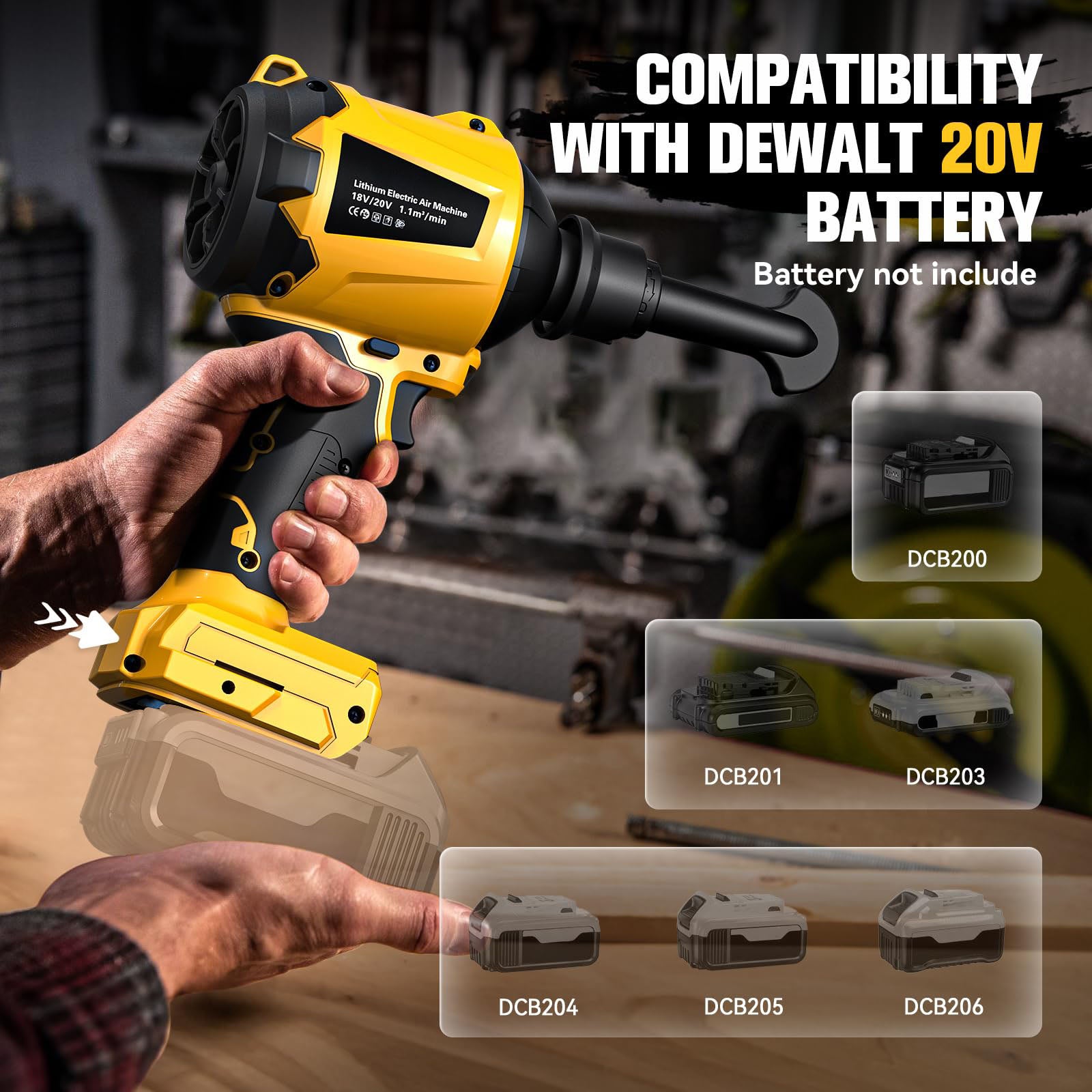 Cordless Dust Blower for Dewalt Battery - Powset