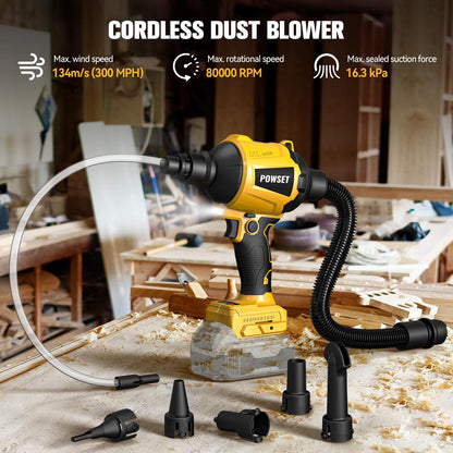 Cordless Dust Blower for Dewalt Battery - Powset